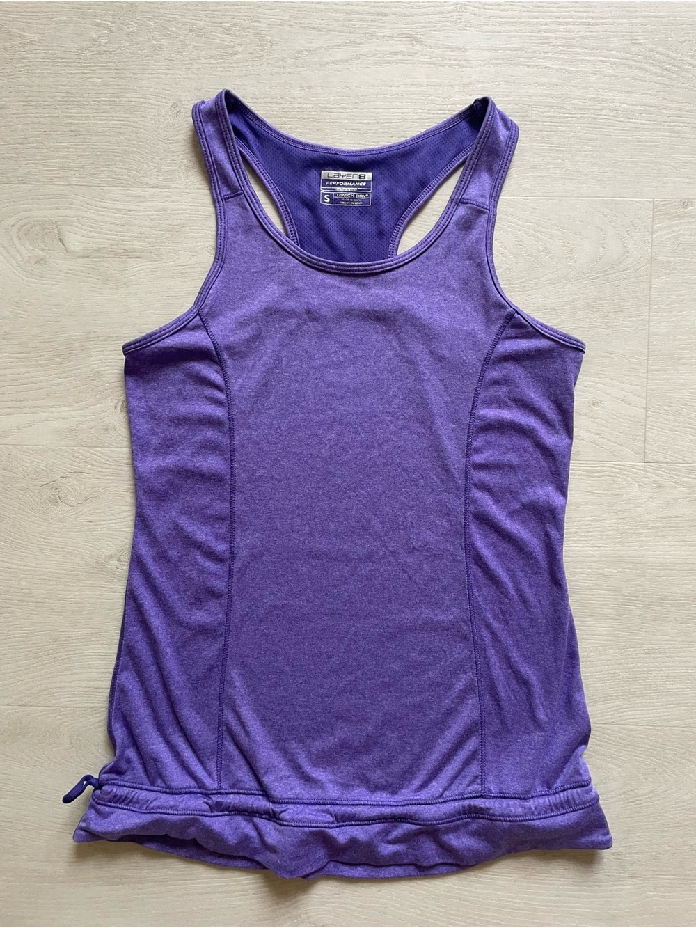 Layer 8 Purple Racerback Performance Tank
